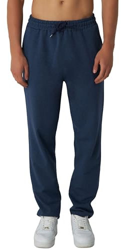 ROSS CAMP Jogginghose Herren – Sporthose Lang Baumwolle, Freizeithose Trainingshose, Sweatpants Jogger, Laufhose Breite Modern(Navy, S)
