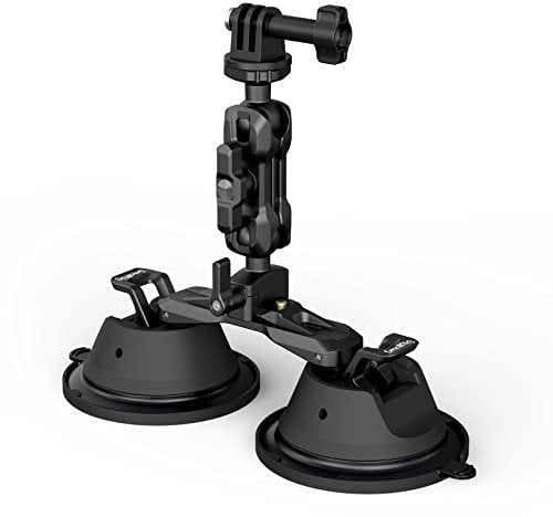 SMALLRIG Camera Suction Cup Mount für GoPro, Car Window Camera Holder Fahrzeugschießen für Action Kamera Handy DSLR, 0.5 kg Belastung für 80 km/h, maximale Belastung von 3 kg im Ruhezustand – 3566
