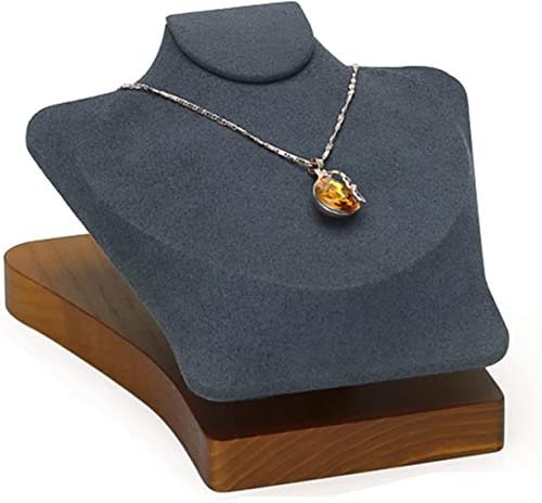 DITUDO Exquisiter SchmuckständerSchmuckständer Schmuckhalter Holz Halskettenständer Schmuck Vitrine Display Büste Kette Anhänger Halter Dekorative Requisiten Ständer Schmuck ((Color : B)
