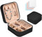 Aucuu Schmuckkasten, Schmuckkästchen Klein Reise für Damen Mädchen, Reiseschmuckaufbewahrung, Schmuckschatulle,Schmuck-Organizer, Schmuckbox, Jewelry Box, Schmuckaufbewahrung, Schwarz