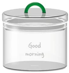 WD Lifestyle 1.4L Glass Jar (Good Morning)