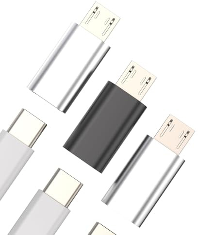 Adaptateur Micro USB Mâle vers USB C Femelle(3 pièces) Convertisseur de câble de Charge Type C pour iPad Cordon Thunderbolt Compatible avec Samsung Galaxy S6 S7 A8 Edge Note 5 6 Android