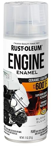 Rust-Oleum 363572 Engine Enamel Spray Paint, 11 oz, Gloss Clear