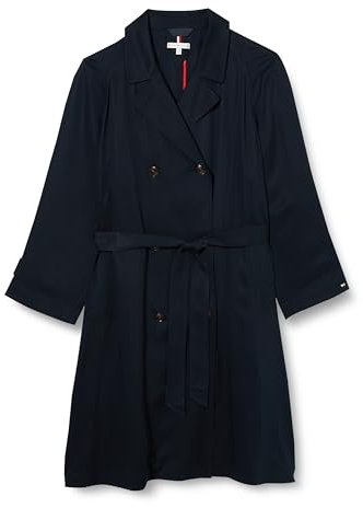 Tommy Hilfiger Manteau Femme Trench-Coat, Bleu (Desert Sky), 50