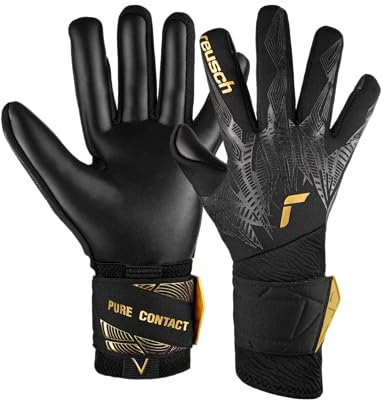 Reusch Pure Contact Infinity griffige Torwarthandschuhe Herren und Frauen Fußballhandschuhe für Erwachsene mit Langer Stulpe perfekt geeignet für Kunstrasen
