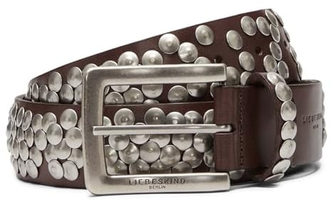 LIEBESKIND Damen Belt-h 38mm 85 Studded Belts Washed Leather Belt (1er Pack)