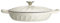 Enameled Cast Iron Braiser, 3.8 Quart Enamel Cast Iron Dutch Oven with Handles, Cast Iron Braiser Pan with Lid Cast Iron Enameled Cookware (3.8QT White)