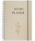 Getvow Tagesplaner undatiert, Notizbuch mit To Do Liste Aufgabenliste Terminplaner Spiralblock 120 Seiten 148x210mm Notizblöcke Hard Cover Tagesplanung für Büro Schule Organizer, Beige