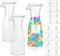 Lot de 3 récipients de rangement pour lessive en poudre, avec 16 étiquettes, distributeur de lessive liquide pour poudre à laver, dosettes de lessive, adoucissant, 500 ml/16 oz
