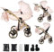 Junama Kinderwagen Candy 2in1 3in1 4in1 (01 - Perle, 2in1 mit Adaptern)
