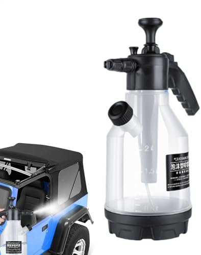 Handpumpe Schaumsprüher, 2,5L Handheld Hochdruckreiniger Schaum, Druckseifenschäumer, Handschaumsprüher für Auto Detailing, Schaumsprüher für Haus und Garten, Autowaschschaumsprüher, Gartendruck
