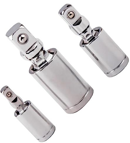DOITOOL 3pcs Joint Sockets Set Converter 1/2'' 3/8'' 1/4'' e Adapter for Industrial Equipment Maintenance