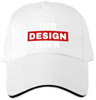 ERICAT personalisiert Cap personalisierte Basecap personalisierte Kappe personalisiertes Baseball Cap mit Foto/Logo/Text Kappe selbst gestalten Trucker Caps für Männer & Frauen in großen Mengen