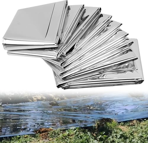 BAIFULAI 8 pellicole riflettenti per piante, 160 cm x 210 cm, pellicola riflettente per piante, campeggio, spazio di crescita, tenda semplice