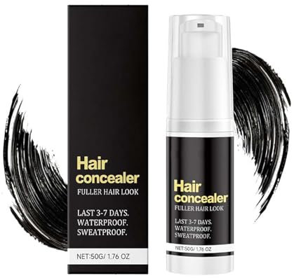 Hairfillup Haarabdeckstift Für Männer, Hair Concealer For Men, Haar-Concealer Schwarz, Wasserfester Haarabdeckstift, Schweißfester Haaransatzverstärker, Für Dünner Werdendes Und Feines Haar (1, 50g)