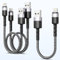 Quanlex Paquete de 3 cables Lightning de 15 cm + 30 cm + 30 cm