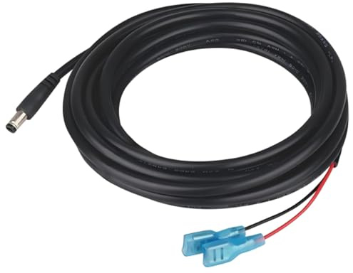 DC-Kabel 5,5x2,1mm mit offenen Enden–6,5FT Bare-Wire-Kabel für Wildkameras & CCTV, 22AWG Schwarz
