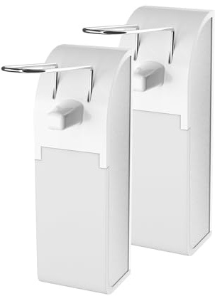HOUSEHOLD WORLD Seifenspender,Desinfektionsspender,Aluminium,1000ml,2er Set | Seifenspender, Wandbefestigung, Eurospender, Desinfektionsmittelspender