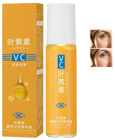 Lutein Eye Essence Oil Anti Falten Vitamin C Augenserum Gegen Falten Augenringe Augencreme Entfernen Wrinkle Tränensäcke Öl Verbessert Aging Schwellungen Augenessenzöl Frauen Straffendes Augenöl1pc