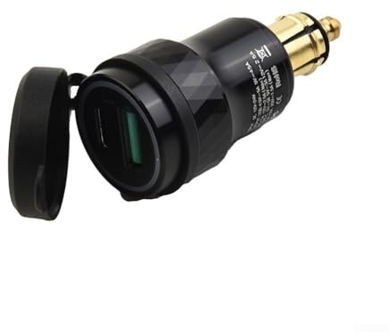 Dual-USB-Ladegerät, 4,2 A, wasserdicht, CNC-Aluminiumlegierung, Ladeanschluss für BMW-Motorräder für GPS-Mobilgeräte