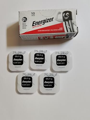 15 PILES ENERGIZER 371/370 SILVER OXIDE 1,5V NOUVELLE GENERATION