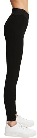 ESPRIT Damen Leggings Grit W LE blickdicht einfarbig 1 Stück, Schwarz (Black 3001), 36-38