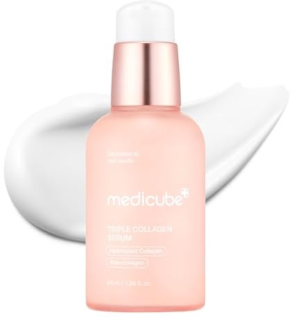 medicube Triple Collagen Serum for Nourishment | Lightweight serum with Triple Collagen Complex, Niacinamide & Hyaluronic Acid, Korean Skincare, 1.85 fl.oz