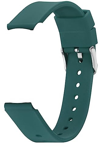 Alienwork Bracelet de Montre Bracelet en Silicone Vert Barre à Ressort à Dégagement Rapide Silicone Léger Doux Imperméable