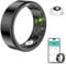 HPLSZCN Smart Ring Men, Fitness Ring Sleep & Heart Rate Monitor, IP68 Waterproof Health Rings for Women, Smart Rings Fitness Tracker for Daily Sports, Ring Wearable Android & iOS (Black, #12)