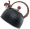 Cabilock Bollitore Cinguettante Doppio Portatile Infusori Bollente Bollitori a Induzione Per Piani Cottura Bollire Aria Mini Con Infusore Ergonomico Elettrico Black Acciaio Inossidabile