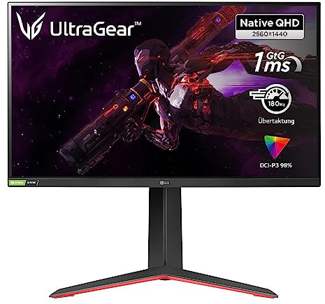 LG Electronics 68,5cm/27'' (2560x1440) UltraGear 27GP850-B Gaming 144Hz 16:9 1ms 2xHDMI DisplayPort VESA Pivot QHD Black (Renewed)
