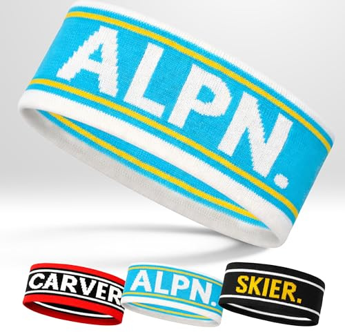 Retro Stirnband Winter gestrickt - Alpin Mint
