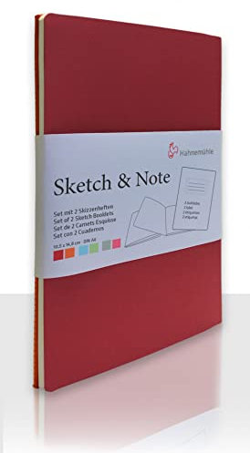 Hahnemühle Sketch & Note, Red Bundle, DIN A5, 125g/m², 20 Blatt