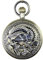 OGLE wasserdichte Bronze Phoenix Schwarze Tourbillon Phasen Sonne Mond Kette Fob Automatische Mechanische Taschenuhr