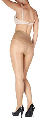 Giulia 40 Den Spitzen Höschen Feinstrumpfhose, Daino, L