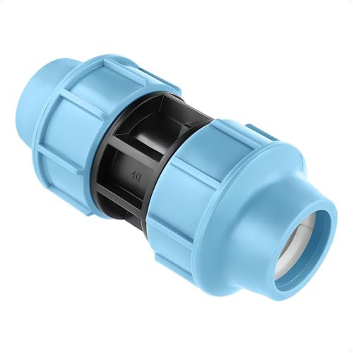 MDPE PE 40 mm x 40 mm weibliche geradlinige Kupplungsmuffmuffwasserrohr -Kunststoffadapter