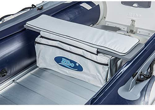 HIBO Sitzbanktasche Schlauchboot - Banktasche - 85 cm Breite - Lichtgrau - Schlauchboot Zubehör