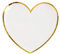 Décoration de Table Mariage Blanc et Or avec Assiette Coeur (x10) R/6811