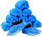 LANZI 100 Piezas Cubiertas de Zapatos Desechables Cubiertas de Botas Impermeables de Zapatos Antideslizantes con，Engrosada a Prueba de Polvo(Azul)