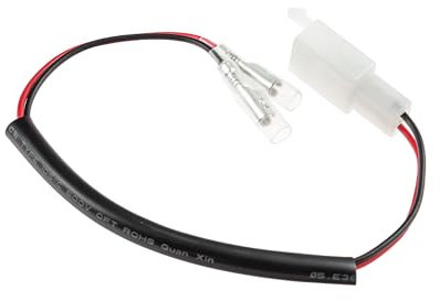 GTTCCG 10007234 Accessory Cable Adaptor for Kawasaki Z800/Z1000/ZX-10R/Yamaha MT-125 Number Plates, White Plastic Motorcycle Number Plate Light Adapter