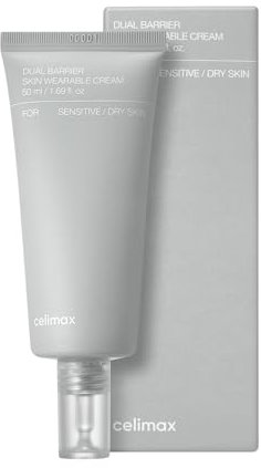 Celimax - Dual Barrier Skin Wearable Cream - Hautbarriere Creme - mit 5 natürlichen Ceramiden - Feuchtigkeitscreme Gesicht - zieht schnell ein ohne fettigen Film auf der Haut - 50ml