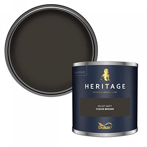 Dulux Trade Heritage Velvet Matt Emulsion Tudor Brown (1 Litre)