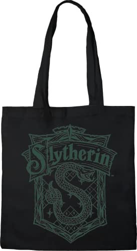 HARRY POTTER TOTE BAG SLYTHERIN», REFERENCE : BWHAPOMBB008, NOIR, 38 X 40 CM