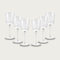 arca - Set 6 Calici in Plastica Acrilica 45 Cl - Vari Colori (Trasparente)
