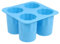 Luxshiny Cookie Molds Silicone Shot Glass Mold Round Shot Glass Ice Mold Whiskey Glass Ice Cubes Ice Tray for DIY Cupcake Candy Fondant Ice Cream Blue Fudge Molds