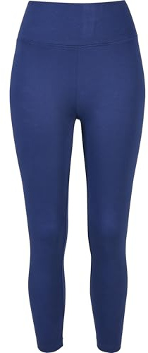 Urban Classics Damen Ladies High Waist Jersey Leggings spaceblue, S