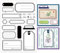 GLOBLELAND Blanko-Etiketten-Stempel für DIY Scrapbooking, Dekoration, Kerzenrahmen, Text, Herzen, Lesezeichen, transparente Silikonstempel für die Herstellung von Karten, Fotoalben, Dekoration