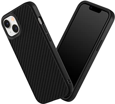 RhinoShield Case kompatibel mit [iPhone 14/13] | SolidSuit - Stoßdämpfende & schlanke Schutzhülle mit Premium Finish - 3.5 Meter Fallschutz - Karbonfaser Textur