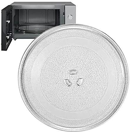Transparent Plateau En Verre Pour Micro-Ondes, Résistant À La Chaleur, Rond Verre Plaque Tournante Pour Micro-Ondes, 24.5 27cm Plateau Micro Ondes Universels, Avec Coupleur De Plateau Tournant