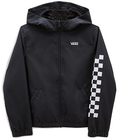 Vans Kastle Classic Windbreaker Vestes, Black-White, L Fille